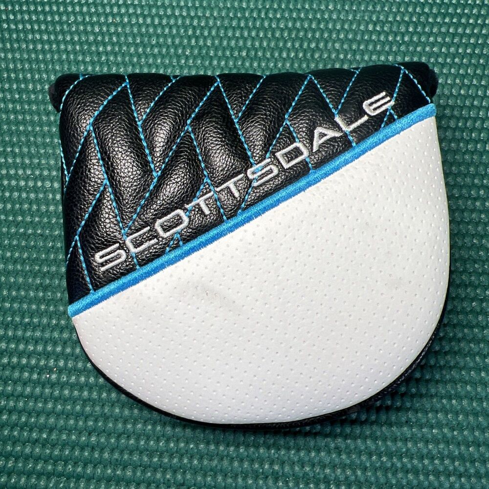 Ping Scottsdale Black/White/Blue Magnetic Mallet Putter Headcover